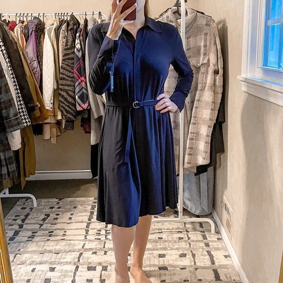 Norma Kamali BF NK Shirt A Line Dress XS - Picture 11 of 11